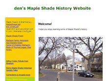 Tablet Screenshot of mapleshadehistory.com
